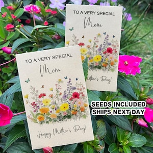 Bulk Mother&#39;s Day Seed Packets for Church Community/Mothers Day Gifts/Plantable Mothers Day Card/Celebrate Mom Gift/Mothers Day Party Favors