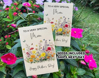 Bulk Mother's Day Seed Packets for Church Community/Mothers Day Gifts/Plantable Mothers Day Card/Celebrate Mom Gift/Mothers Day Party Favors