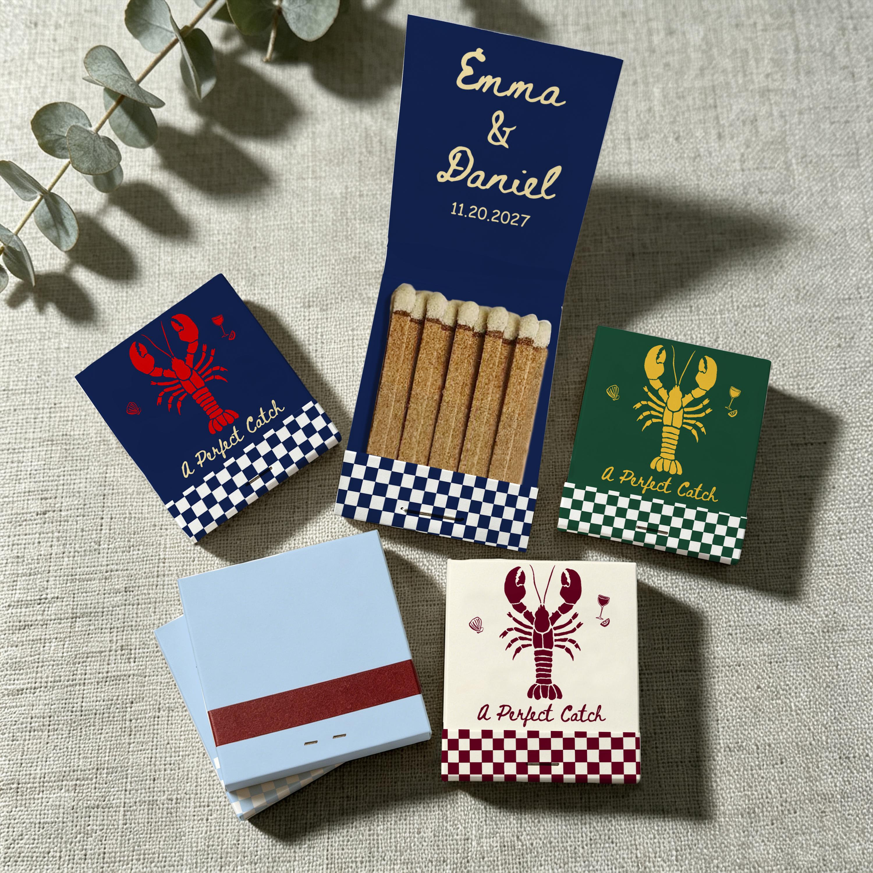 Lobster Wedding Matchbooks