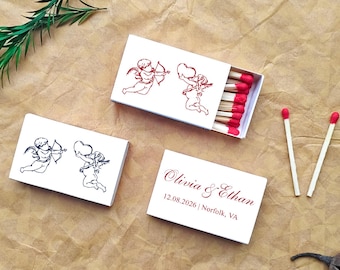 Personalized Matchbox Wedding Favors/Bulk Personalized Matches for Weddings/The Perfect Match/Engagement Matchbook/Bridal Shower Matches