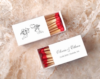 Custom Cupid's Match Boxes Bulk Matches Wedding Favors Custom Wedding Matchbooks Custom Wedding Matches Perfect Match Bachelorette Favors