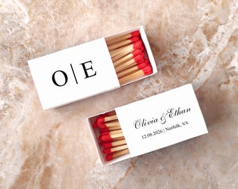 Custom Initial Wedding Matchbooks/Bulk Matches/Custom Match Boxes/Wedding Favors/Custom Wedding Matches/The Perfect Match Bachelorette Decor
