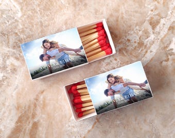 DOUBLE-SIDED Printing Logo Matchbox/Custom Matchbook/Custom Matches/Business Matches/Personalized Match Boxes/Set of Custom Matchboxes Logo