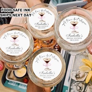 A Tini Bit Closer Bridal Shower Edible Drink Toppers, Espresso Martini Bridal Shower Cocktail Garnish, Custom Bachelorette Party Decorations