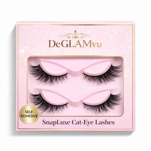 Pestañas naturales de ojo de gato: reutilizables, banda invisible, look glamuroso