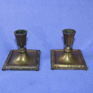 Brass Candlesticks in Star Metal – Swedish Design from the 1950s Scandinavian Design Made in Sweden Mid-century candlesticks