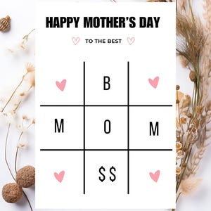 Cartão de Dia das Mães Boss Mama | Presente fofo para imprimir para mãe, esposa e irmã | Cartão digital para ela