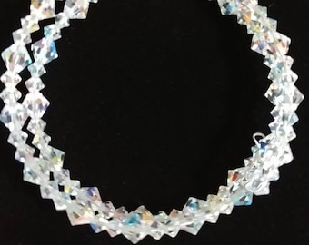 Beautiful 8" Swarovski Crystal Barcelet with Clear Crystals (19ab)