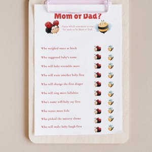 Lieveheersbeestje babyshowerspelbundel //6 leuke afdrukbare babyshowerspelletjes voor meisjes //babynaamrace, bingo, woordzoeker en meer