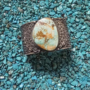 Turquoise cuff bracelet- Sunshine Reeves
