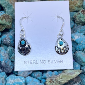 【b-16】 one‐hand bear claw / Turquoise Bear Claw and Turquoise Ring — Cisco's Gallery