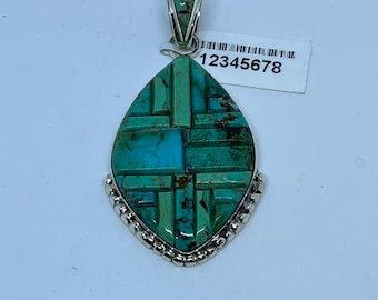 Native American Navajo Jewelry Handmade Sterling Silver Turquoise