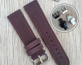 Thin Woven Nylon Watch Strap: Lightweight Replacement Band