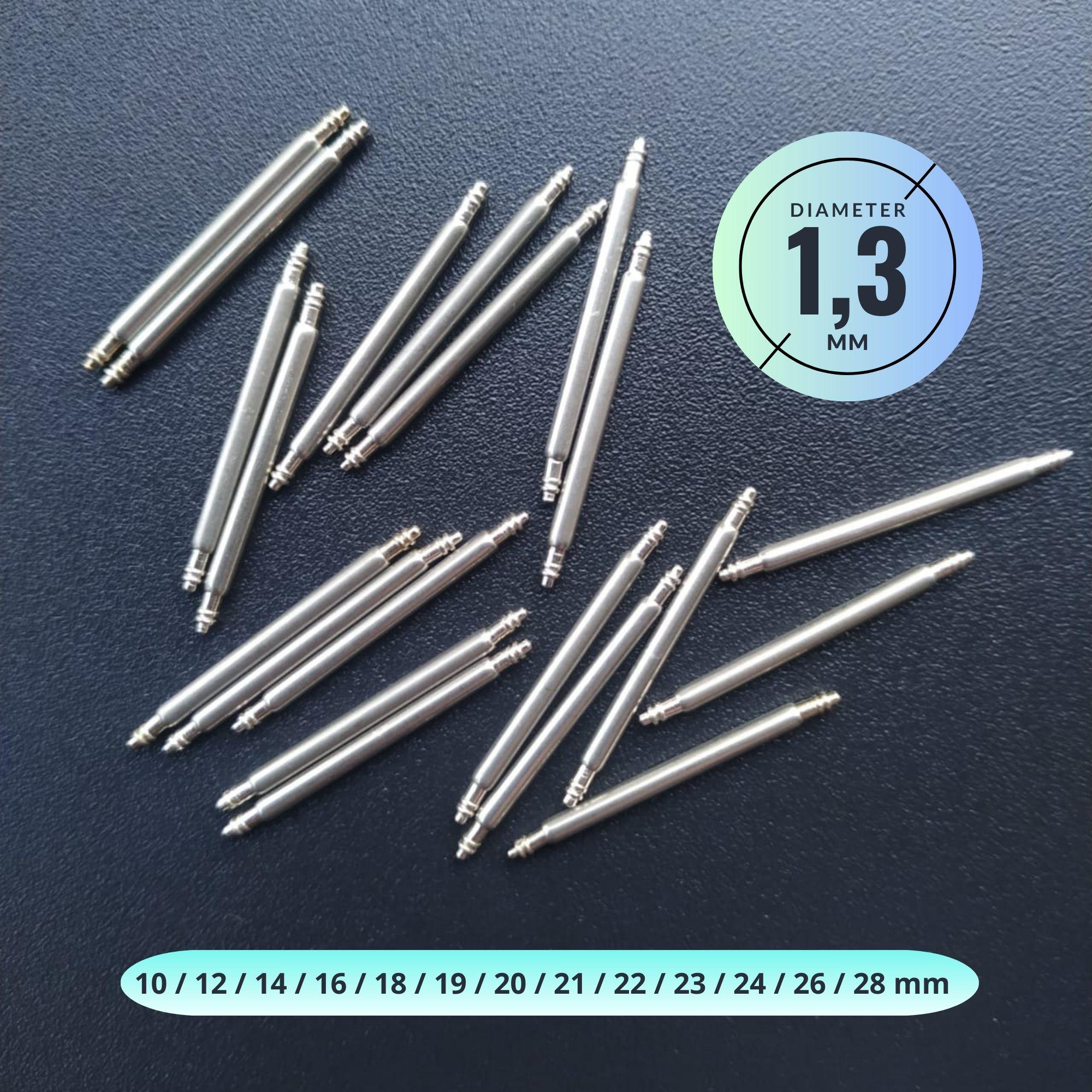 Masar 6 Tot 24 Mm 1,0 / 1,2 1,3 Premium Veerpennen Voor Horlogebandjes Roestvrij Staal 316l Let Op Speciale Diameter Zeer Dun 2 Stuks Xss Iso Swiss 316 L 638236298 Masar 6 Tot 24 Mm 1,0 / 1,2 1,3 Premium Veerpennen Voor Horlogebandjes Roestvrij Staal 316l Let Op Speciale Diameter Zeer Dun 2 Stuks Xss Iso Swiss 316 L 638236298