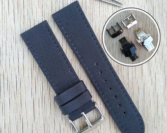 Thin Nylon Woven Watch Strap: Lightweight Replacement Band with Spring Bars