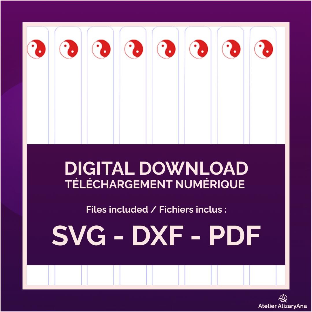 I Ching Divination Sticks SVG DXF PDF - Etsy