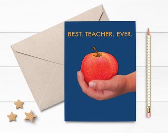 Best Teacher Ever Apple Card