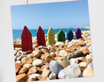 Hastings Rainbow Net Huts Postcard