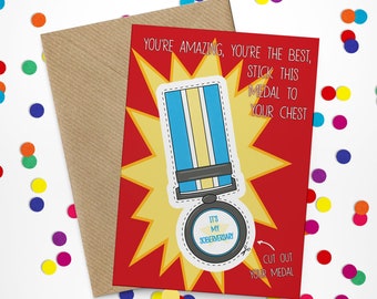 Soberversary Medal Congratulations Card