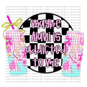 Coquette Bow Energy Drink PNG: Cotton Candy (Digital Download, 12x12 in) image 1