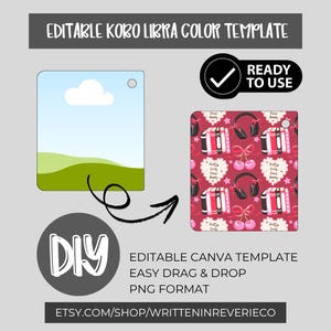 Kobo-sjabloon Weegschaalkleur | Digitale download | DIY-sjabloon