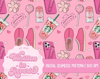 I'm Just a Girl Muster (Digitaler Download | 300 DPI)