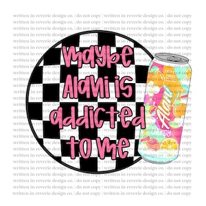 Maybe Alani is Addicted to Me | Rainbow Swirl | PNG | Digital Download