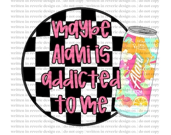 Może Alani jest ode mnie uzależniona | Tęczowy Wir | PNG | Pobieranie cyfrowe