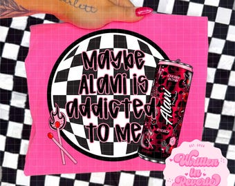 Maybe Cherry Bomb Energy Drink is Addicted to Me PNG