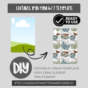 iPad Mini 6 or 7 Insert Template | Digital Download | DIY Template