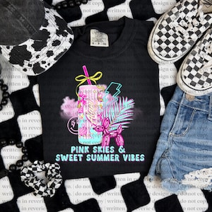 Pink Skies & Sweet Summer Vibes | Cotton Candy Alani | PNG | Digital Download