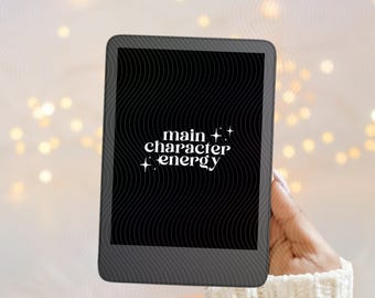 Main Character Energy | Digital Kindle Lockscreen | Kindle Colorsoft + Paperwhite 12th Generation | EPUB File
