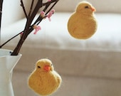 Two Easter Chicks - Needle felted by Mia Underwood from my book Nordic Crafts