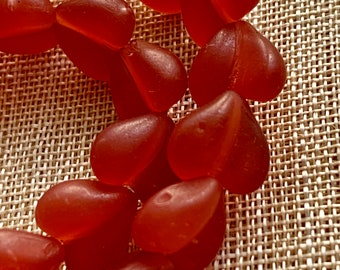 Matte Orange Vintage Hearts VGL262 - Etsy