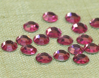 4mm Vintage Swarovski Rosa Flat Back Rhinestones