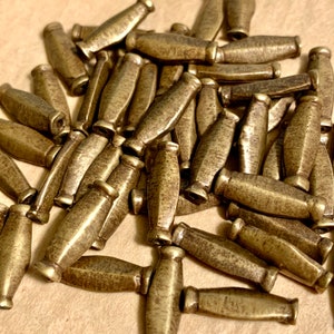 Vintage Brass Naga Beads, 10 Pc
