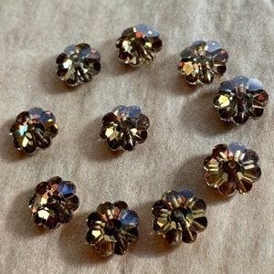 Vintage Swarovski Bronze Margaritas, 10 mm