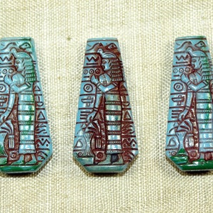 Antique &quot;Egyptian Revival&quot; Glass Pendant from the 1920&#39;s