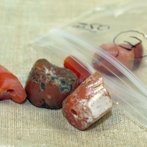 Set of Ancient Carnelian Beads Pieces from Lou Zeldis Collection; ZELDIS2061_E