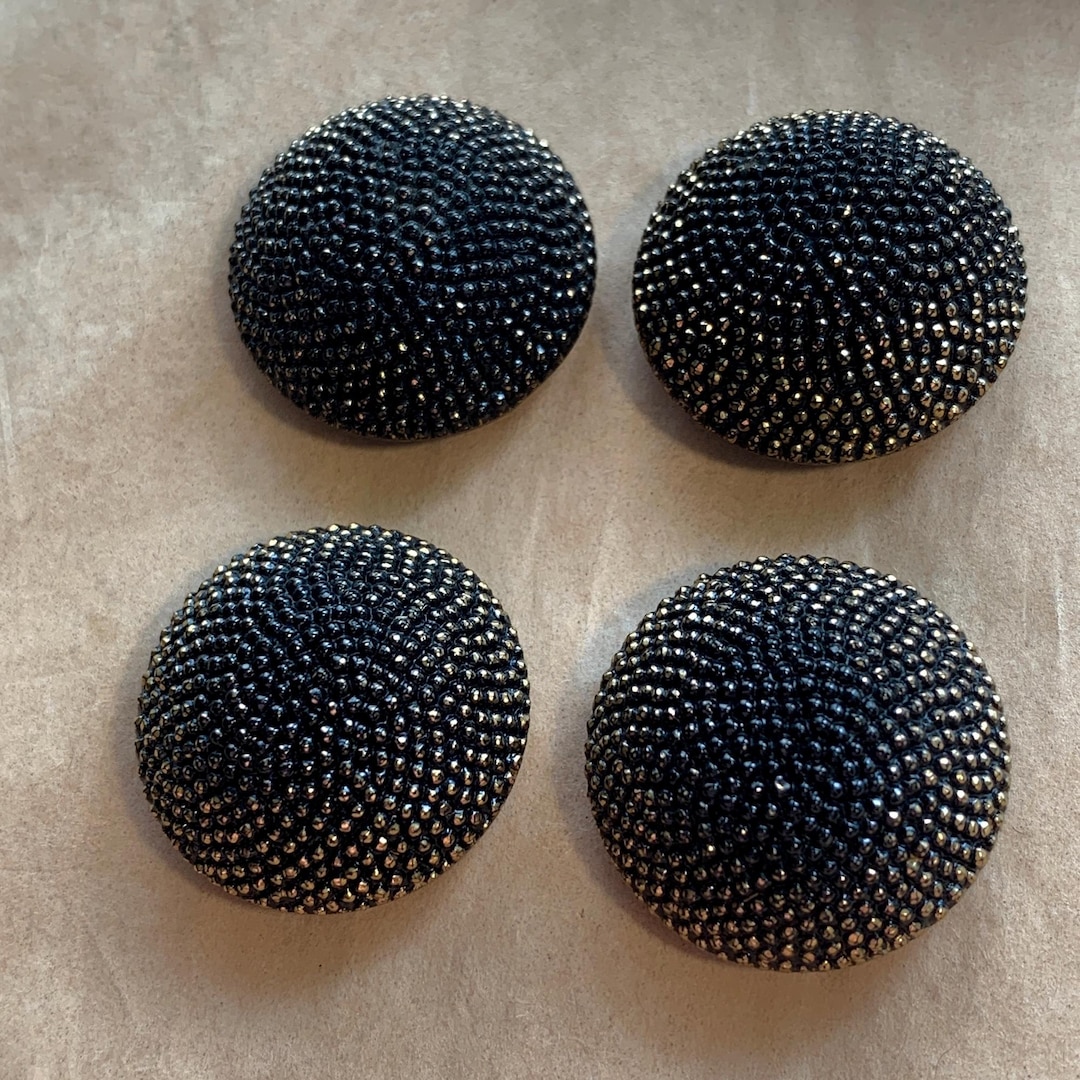 Vintage Jet Buttons - Etsy
