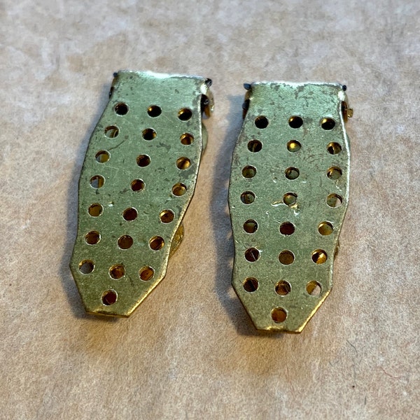 Antique Brass Shoe Clips