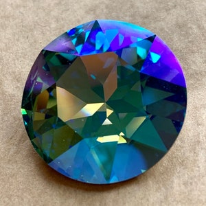 Swarovski 27mm Aquamarine/ Glacier Blue Stone