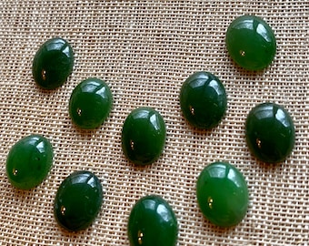 ヴィンテージ台湾翡翠キャブ 10 個、8 x 10 mm - Etsy 日本