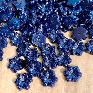 Antique Czech Glass Flowers