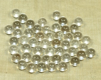 Pack of 50 small 6mm Quartz Crystal Balls from the Lou Zeldis Studio