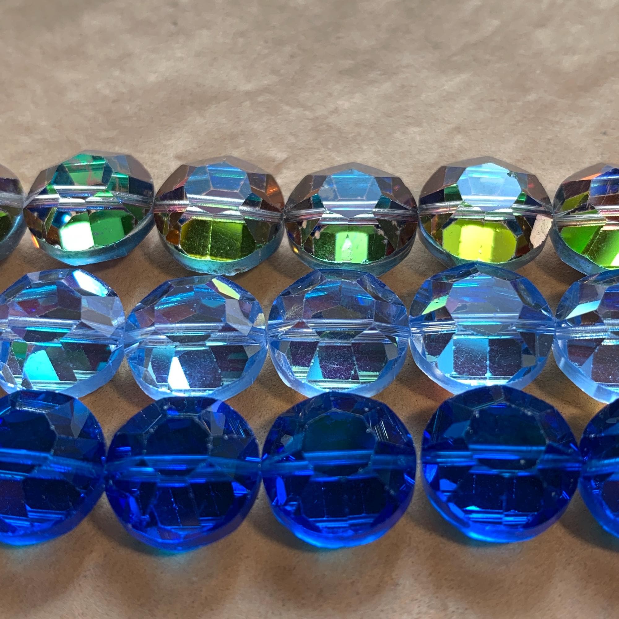 Swarovski 12mm Faceted Lentils, Vitrail Medium - Etsy