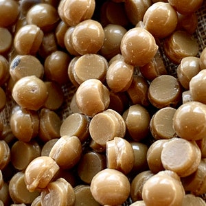 Antique Glass Nailhead Sew-Ons, Opaque Tan
