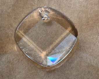 Swarovski Crystal 25mm Square Pendant