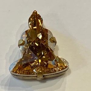 Swarovski Buddha with Brass Setting