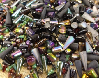 Grab Bag of Glass Daggers, Gumdrops and Spikes   MIX4090